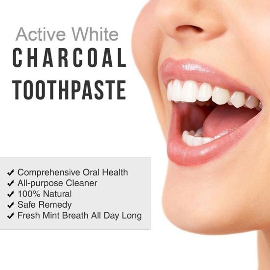120g Whitening Toothpaste Bamboo Charcoal Teeth Care Black Removes Stains