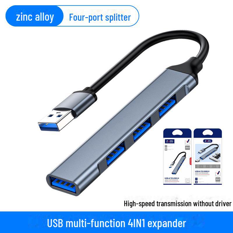 USB-C концентратор на 3 порта USB 3.0: 8-в-1 Док-станция с четырьмя портами для ноутбуков USB to 4 in 1