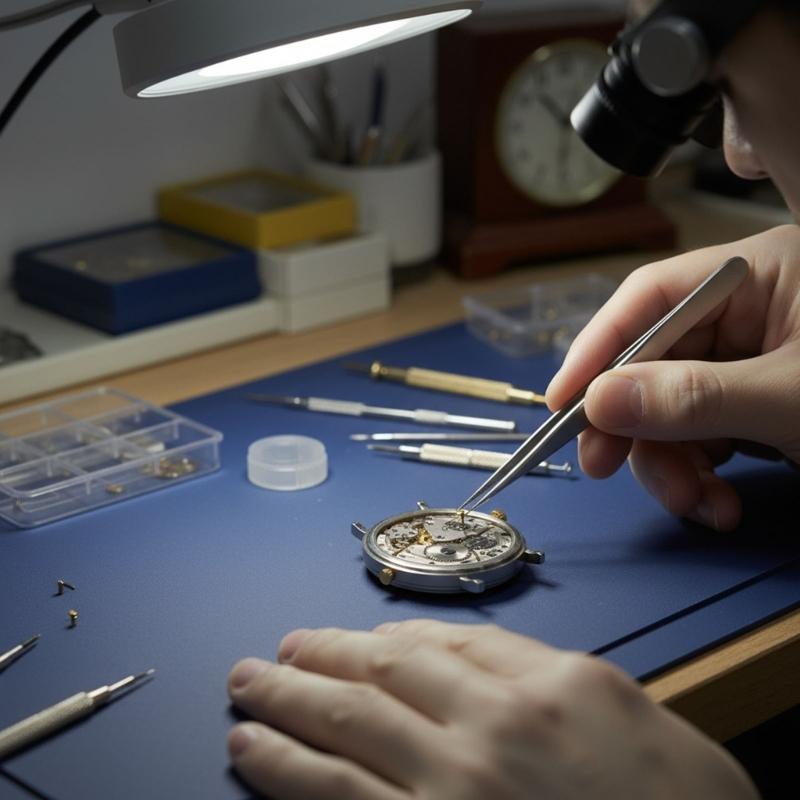 Industrial Stainless Steel Tweezers With Sharply Tip For Delicate Watch Component Handling And Crafting Assembly Tool