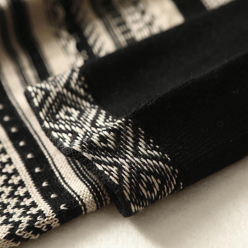 Women Sweater Dress 100% Wool MODERN NEW SAGA V-neck Knit Long Pullover Winter Jumpers Wool Long Dress Female