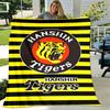 1pc Blanket - Hanshin Tigers Logo Print Design, Lightweight Blanket for Sofa, Bed- Soft &Warm, Gift for All Seasons