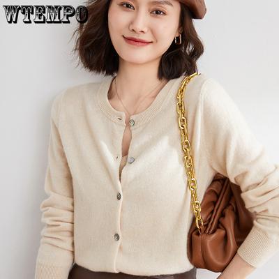 Women Long Sleeve Cardigans Sweater O-neck Spring Autumn Knitted Cashmere Cardigans Solid Single Breasted Knitwear