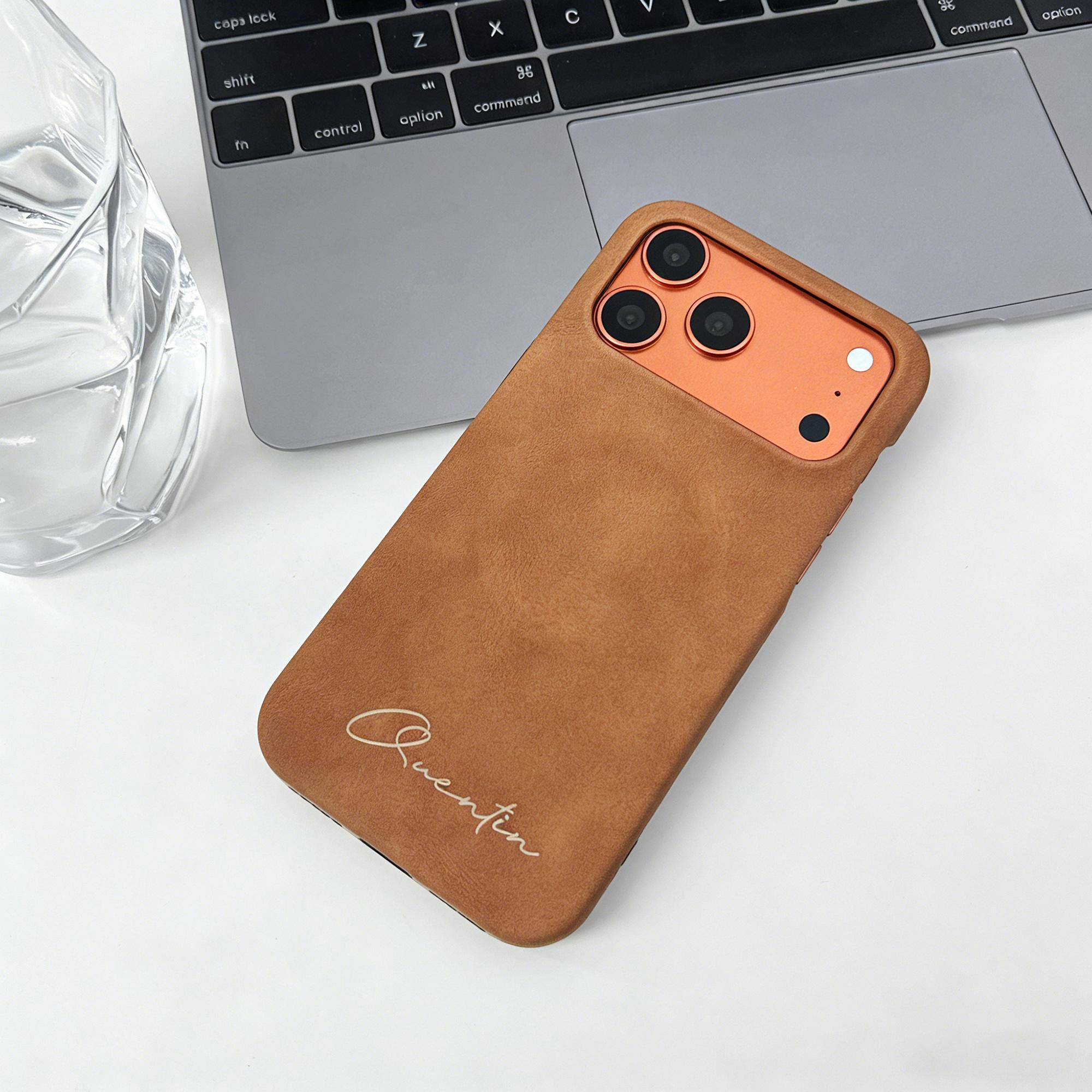 

Custom Name Laser Engraving Signature Magnetic Wireless Charging or Insertable Card Case for iPhone 17 16 15 14 13 Pro Max Air For iPhone 17 Air