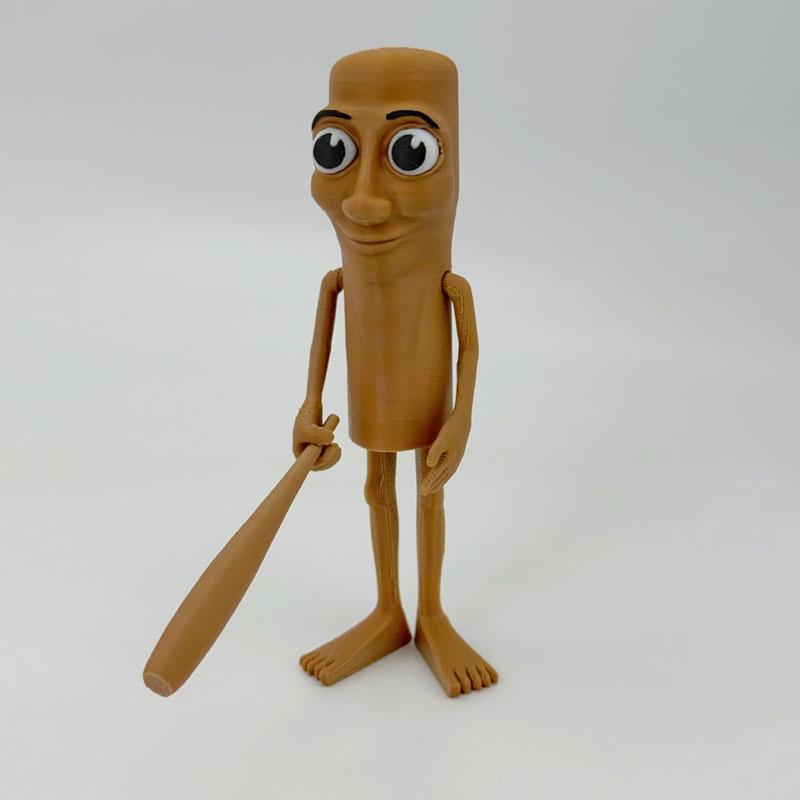 1Pc/2Pcs Tung Tung Sahur Italian Brainrot Wooden Stick Creative Toys Desktop Decoration