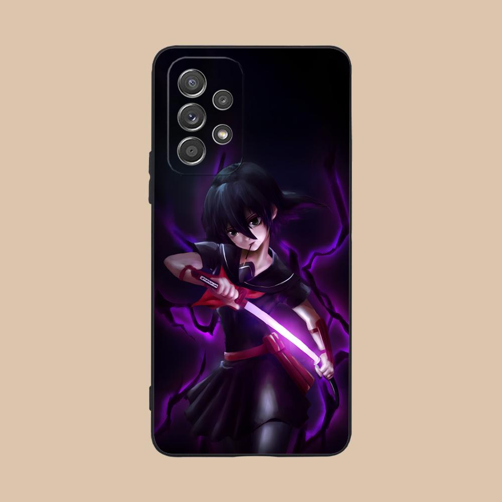 Akame Kurome Matte TPU Mobile Phone Case for Samsung Galaxy M55 54 42 35 34 33 32 23 22 15 14 13 12 F55 5G Colorful Cover