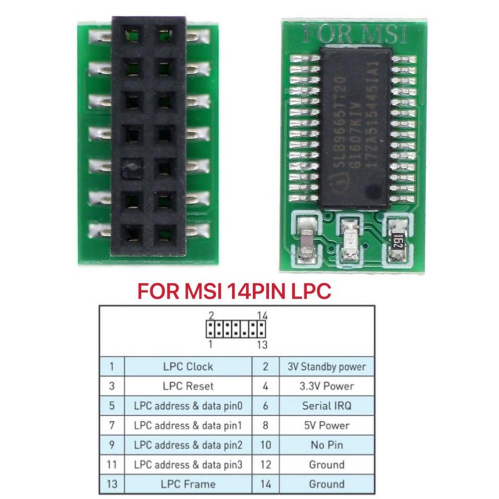 TPM 2.0 Module Encryption Security Board Remote Card Encryption Security Module Remote Card Replacement for Windows 11