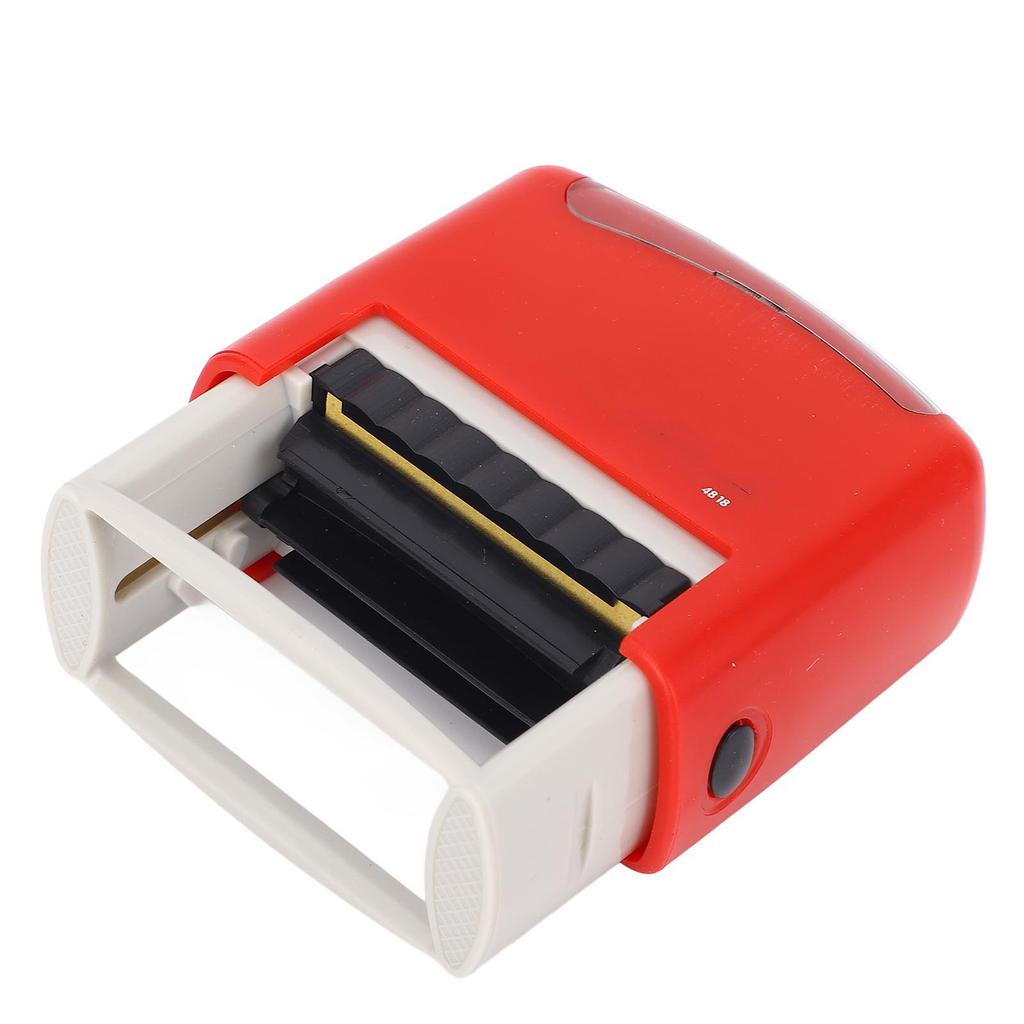 Custom Stamp Kit Red Shell Flexible Customizable Numbers Letters and Symbols Stamp for Home and Office