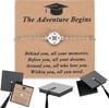 Stainless Stee 2026 Graduation Bracelet Comes in Cap Box with Quote Cards -gifts for Him Her High /College/Middle School Grads