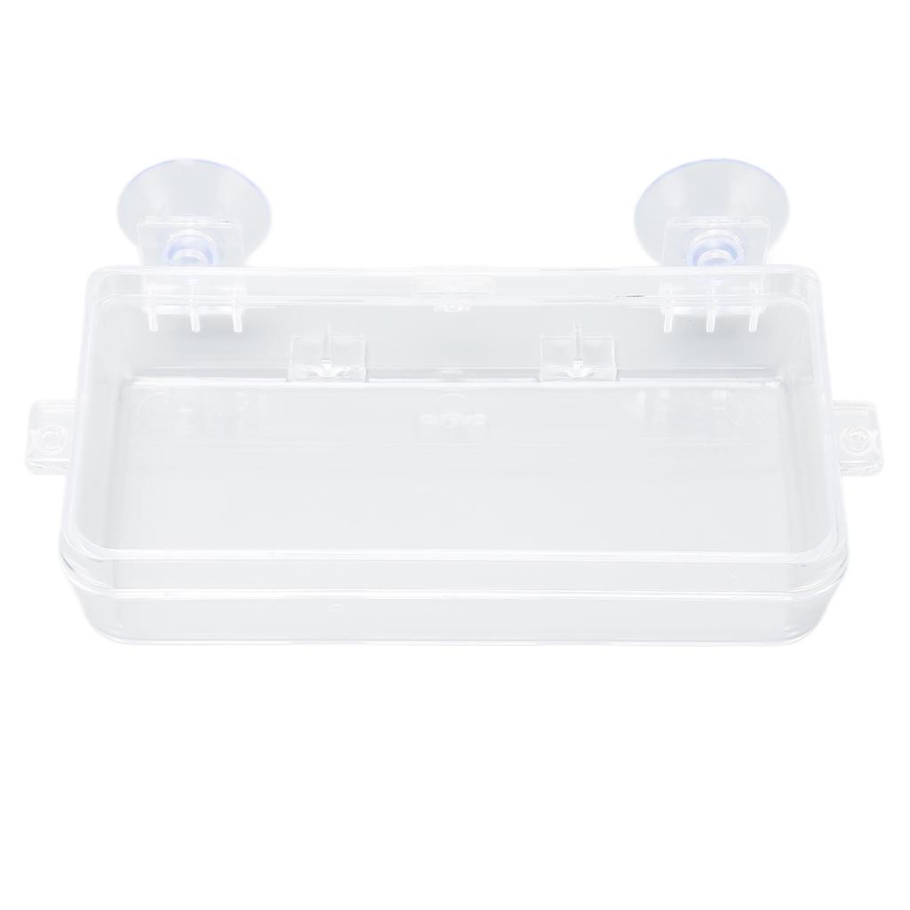 Reptile Feeder Cup Prevent Escape Transparent Reptile Feeding Dish with Suction Cup for     Bearded Dragon