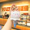 Animal Ice Lovely Cream Hanging Ornament Plush Keychain Souvenir Accessory Car