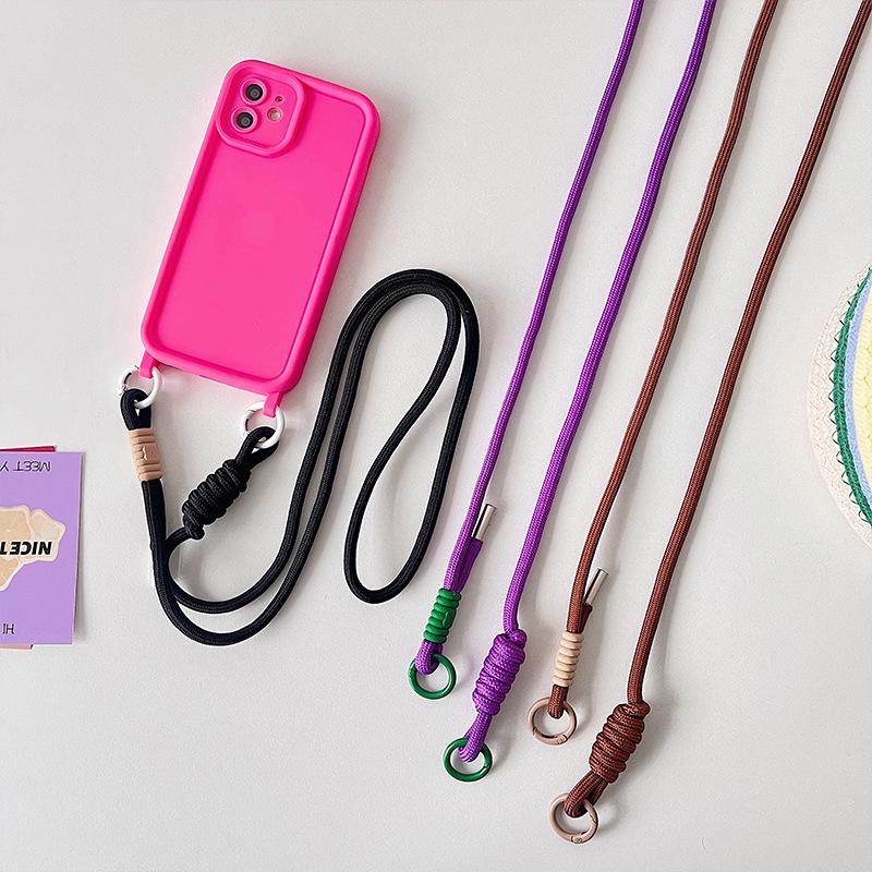 Adjustable 6MM Crossbody Phone Lanyard Clip with Anti-Lost Feature