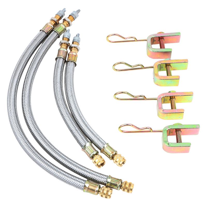 2PCS Heat-Resistant Aluminum Alloy Car Tire Valve Extension Stem High Quality Universal Auto Part for Truck RV Trailer