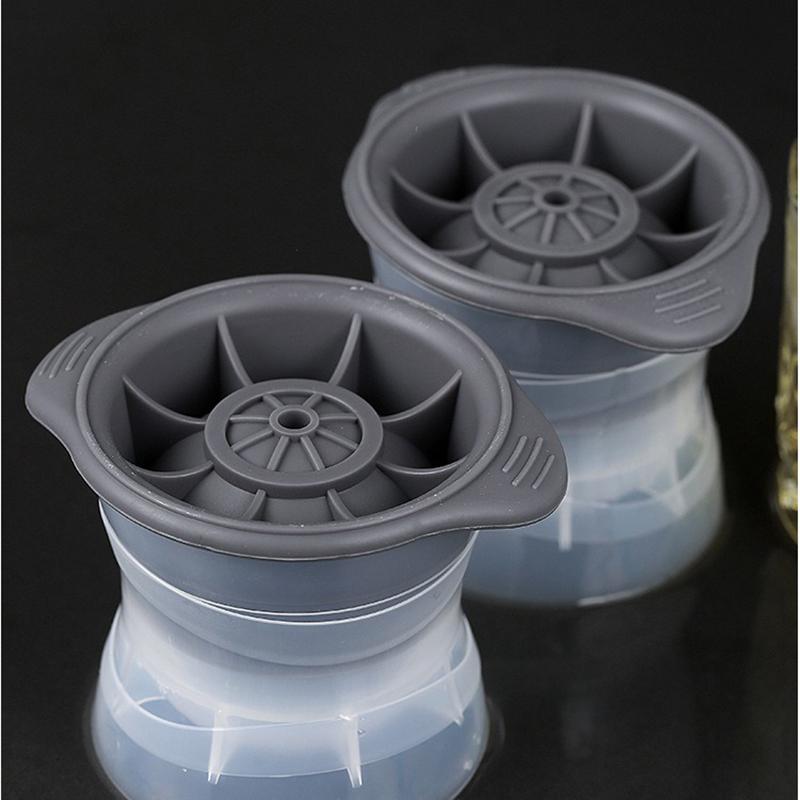 Silicone Ice Hockey Cube Mold Ice Grid Circular Ice Box Food Grade Silicone Whiskey Ball Ice Maker For Home Bar Kitchen Tools