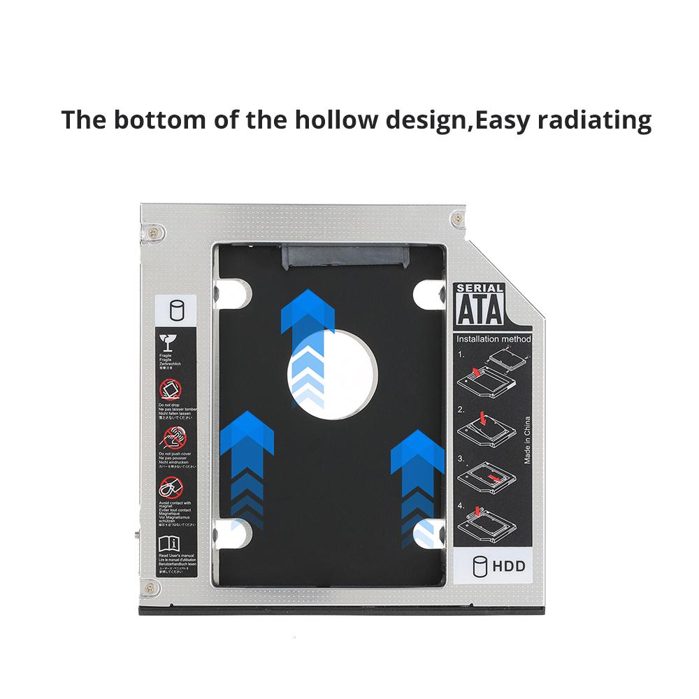 Hard Drive Caddy Tray Sata 2nd Hdd Ssd Caddy Case For 12.7mm Universal ...