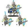 MOC Building Blocks Medieval Character Accessories Warhorses Militiamen Dragons Castles Knights Brick Gifts Toy Helmets Shields