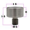 Spirit Level Bubble Metal Bubble Level with Protrusion Aluminum and Steel Two Materials