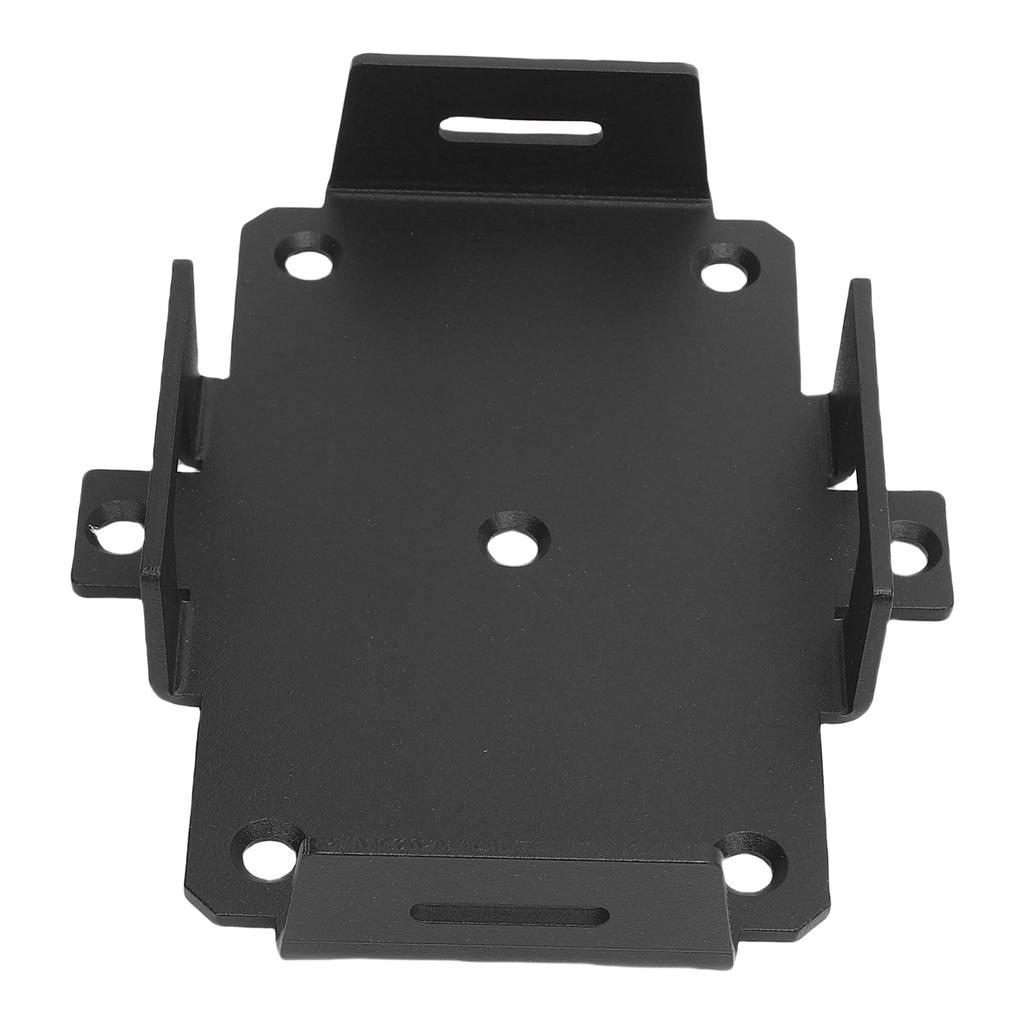 Small Battery Tray Aluminum Boat Mount with Adjustable Hold Down Strap for 12V 6-15AH 6V 7-12AH Batteries Storage