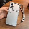 Luxury Big Window Phone Case with Lanyard for Xiaomi Redmi Note 11S 5G Premium Textured Casing