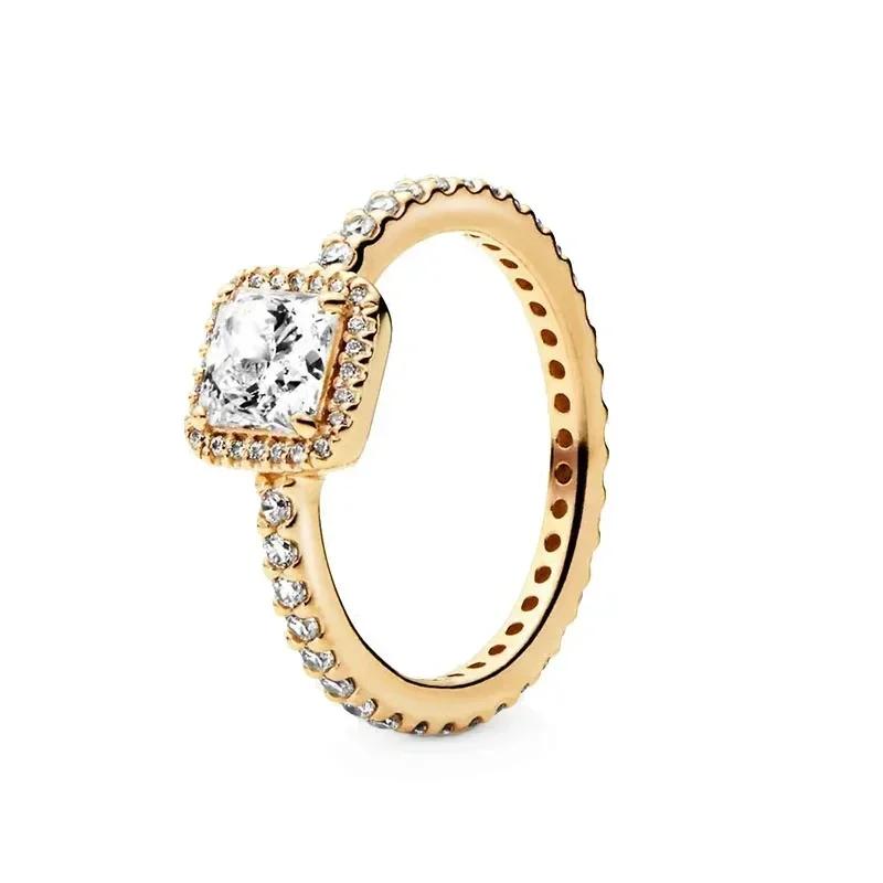 925 Silver Heart-shaped Circular Crown Ring, Sparkling Classic Zircon Couple Jewelry, Exquisite Gift