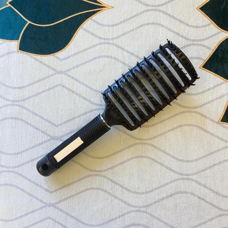Sinle Pig Bristle Vent Hair Brush