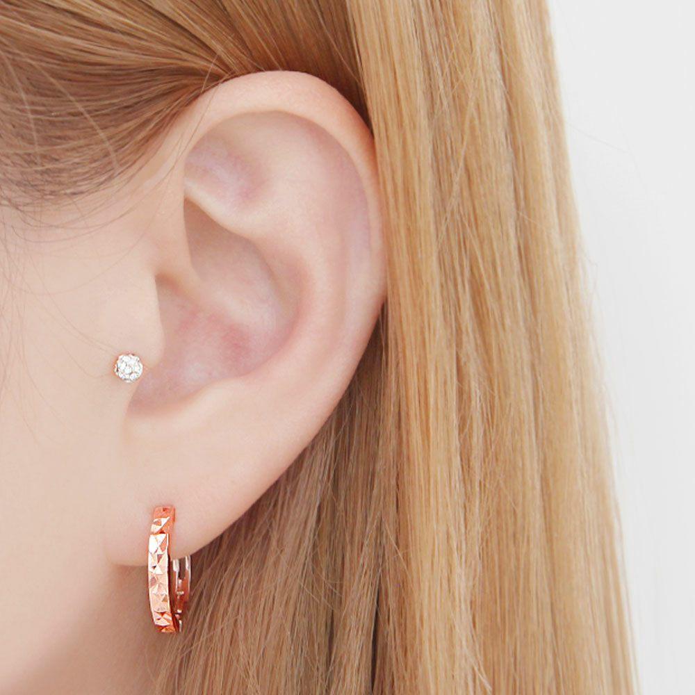[Merry-Grin] 14K Gold-Filled Pin Earrings (Choose 1 of 2 Broken Types)