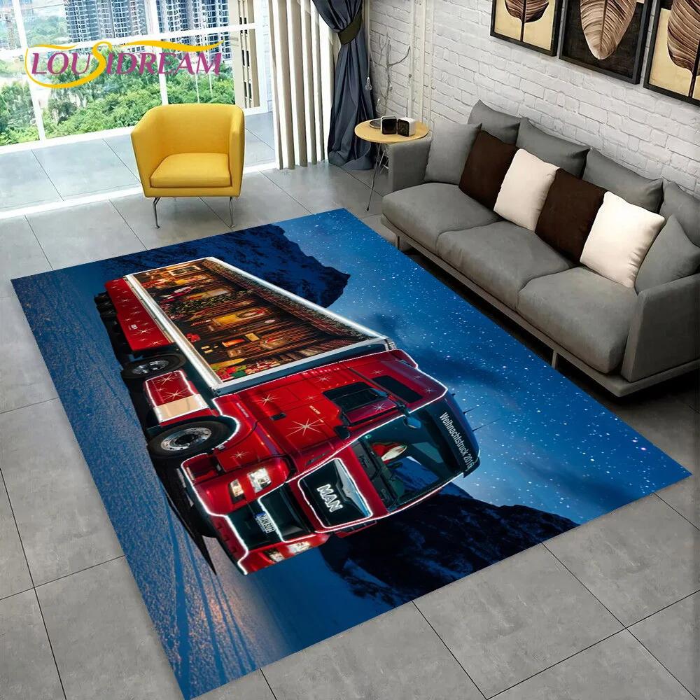 Latest MAN Truck Lorry 3D Printing Rug Carpet for Living Room Bedroom Home Decor,Floor Mat Non-slip Decoration for Sofa Doormat