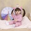 KEIUMI 22 Inch Reborn Baby Doll Full Body Silicone Vinyl Realistic 3D Skin Newborn Girl Toy Children Birthday Gift