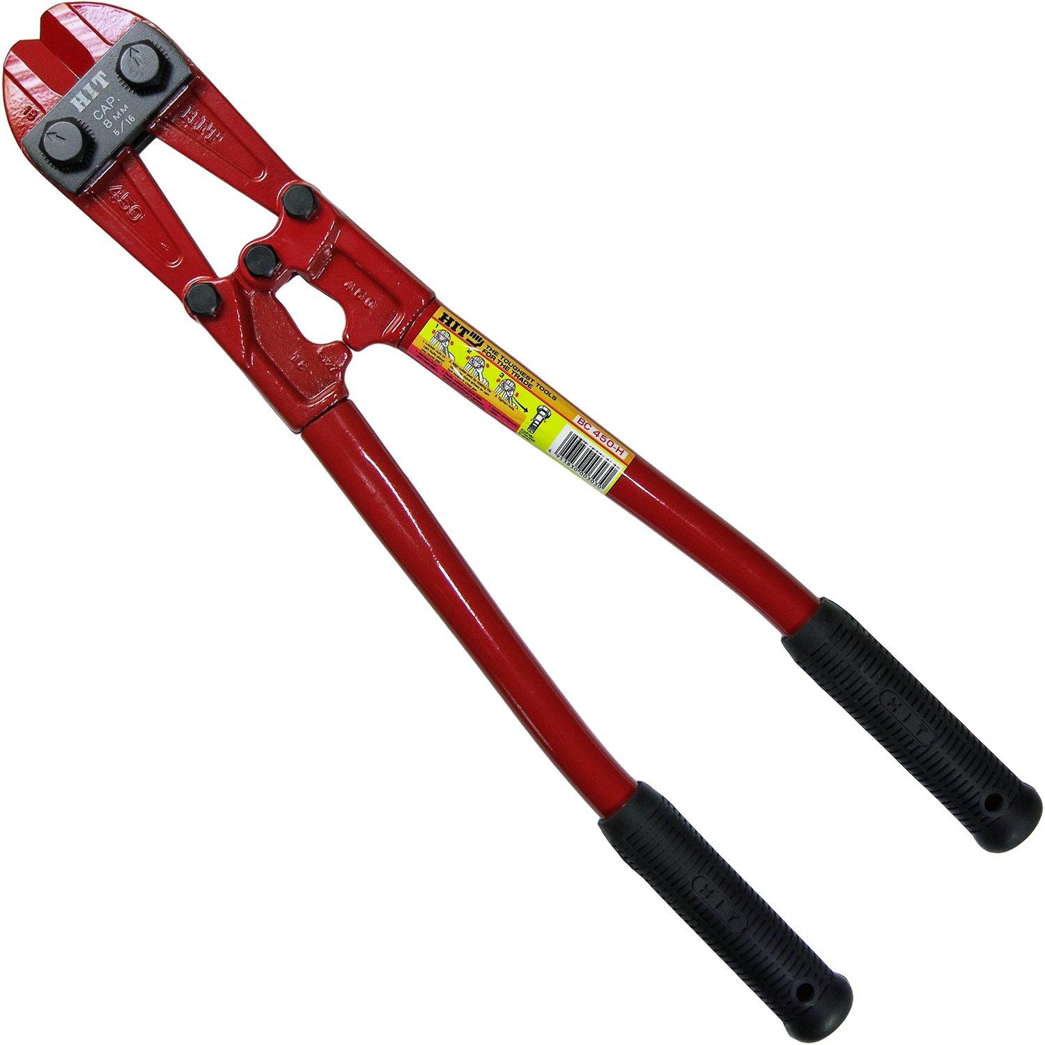 

HIT Bolt Cutters, Red (for hard steel wire), 450mm, BC 450H