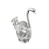 Elegant Swan Shape Utensil Holder With Spoons, Decorative Metal Cutlery Storage Organizer, Tableware Set For Home, Kitchen & Dining Decor