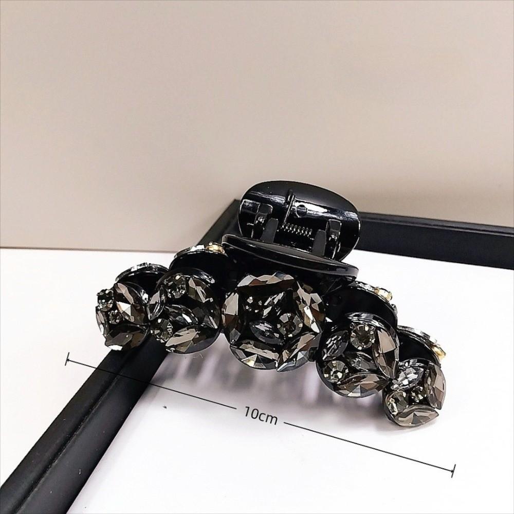 High-end Colorful Rhinestone Hair Clip Elegant Temperament Shark Clip Hairpin Hair Accessories