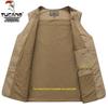 Woodpecker Men's Warm Fleece Lined Vest - Thickened Cotton Sleeveless Jacket for Autumn and Winter