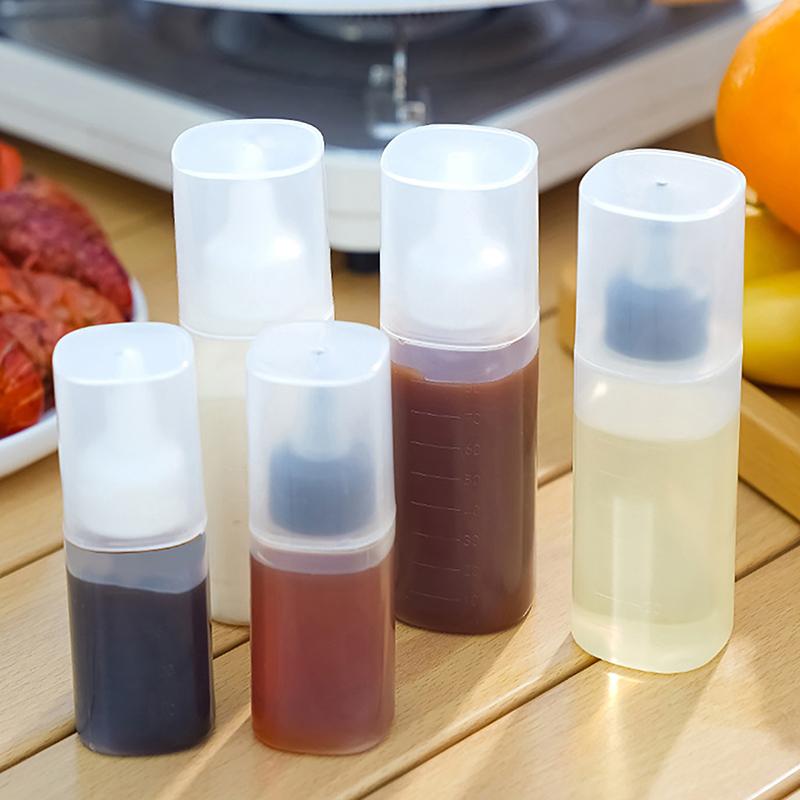 Mini Soßen-Gewürzbox Tragbare Kondiment-Quetschflasche Ölbehälter Ketchup-Senf-Spender Küche Picknick Bento Gadget
