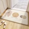 Newest Floor Mat Boho Abstract Line Face L Doormat Neutral Geometric Circle Wear Resistant Entry Floor Mat
