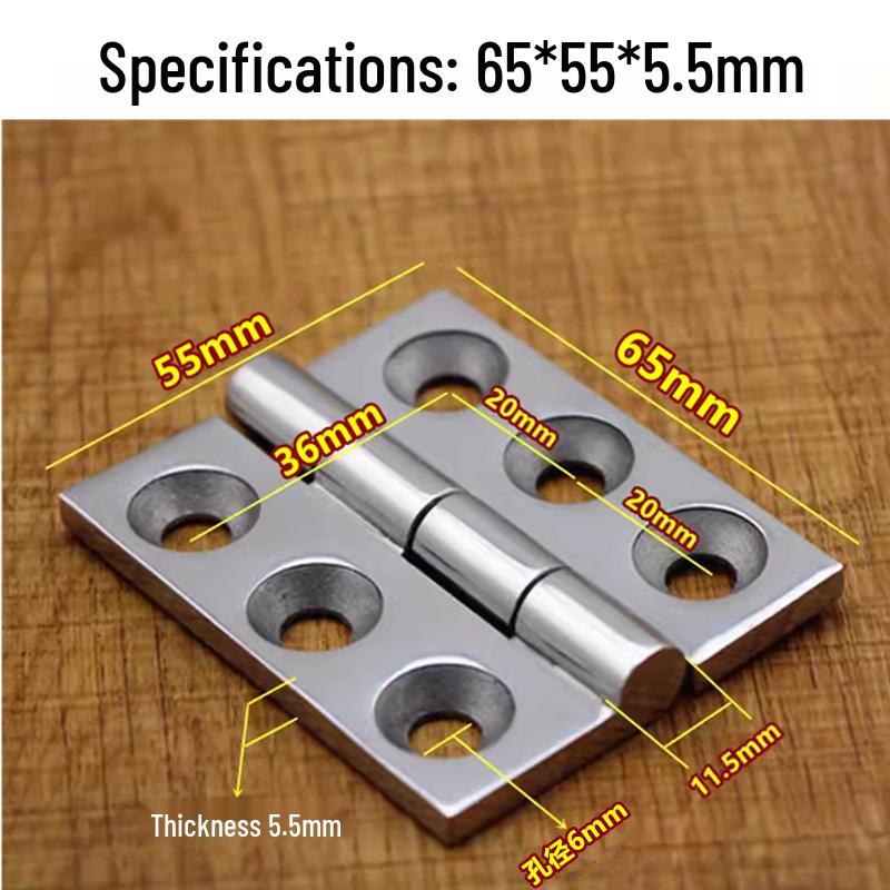 304 Stainless Steel Heavy Duty Industrial Flat Opening Thickened Mechanical Equipment Load-Bearing Hinge