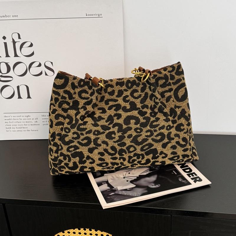 Leopard Print Shoulder Bag Women's Leopard Print Tote Bag