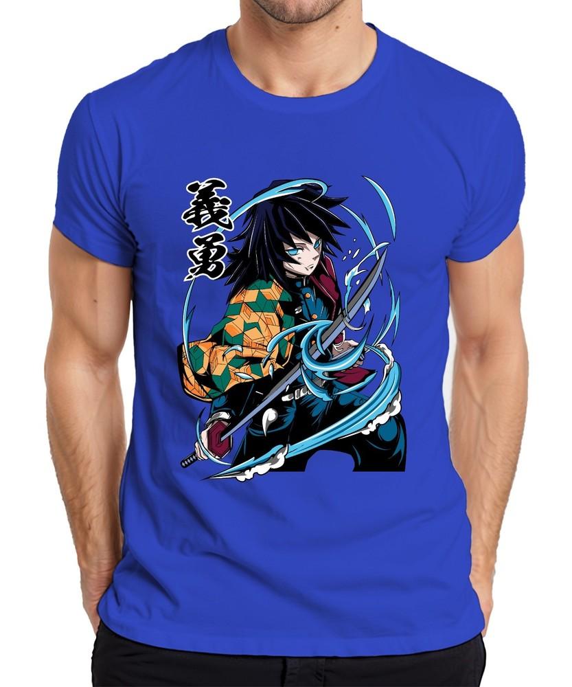 Giyu Tomioka Demon Hunter Waterblade Anime Gift Collector Unisexs Tshirt