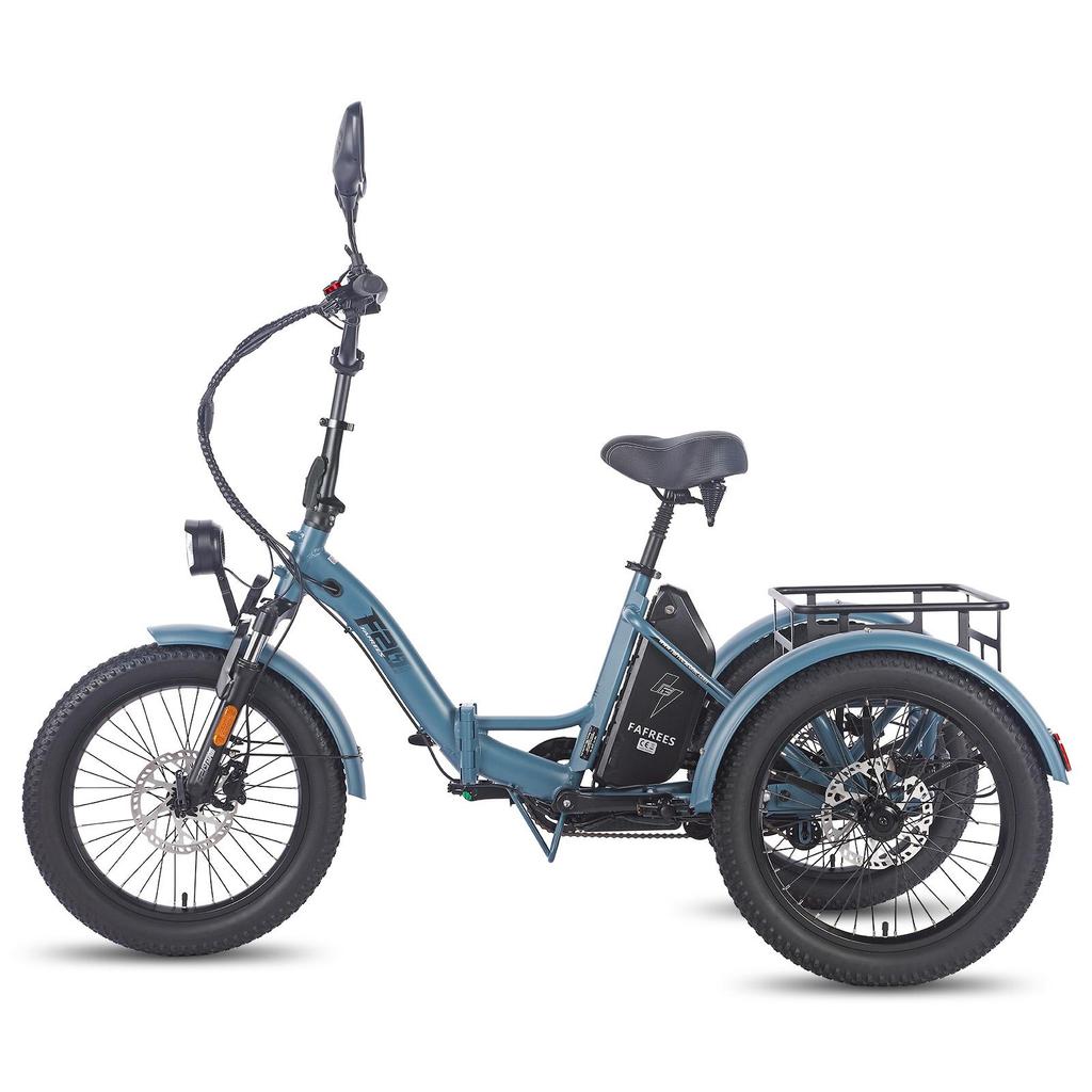 FAFREES F20 Mate L2E-P Certified Folding Electric Cargo Tricycle,48V 500W motor,3 riding modes,maximum load capacity of 180kg.