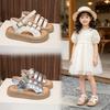 New Fashion Children'S Sandals Girls' Shoes Summer Soft Soles Flat Breathable Non-Slip Soft Versatile Princess Shoes