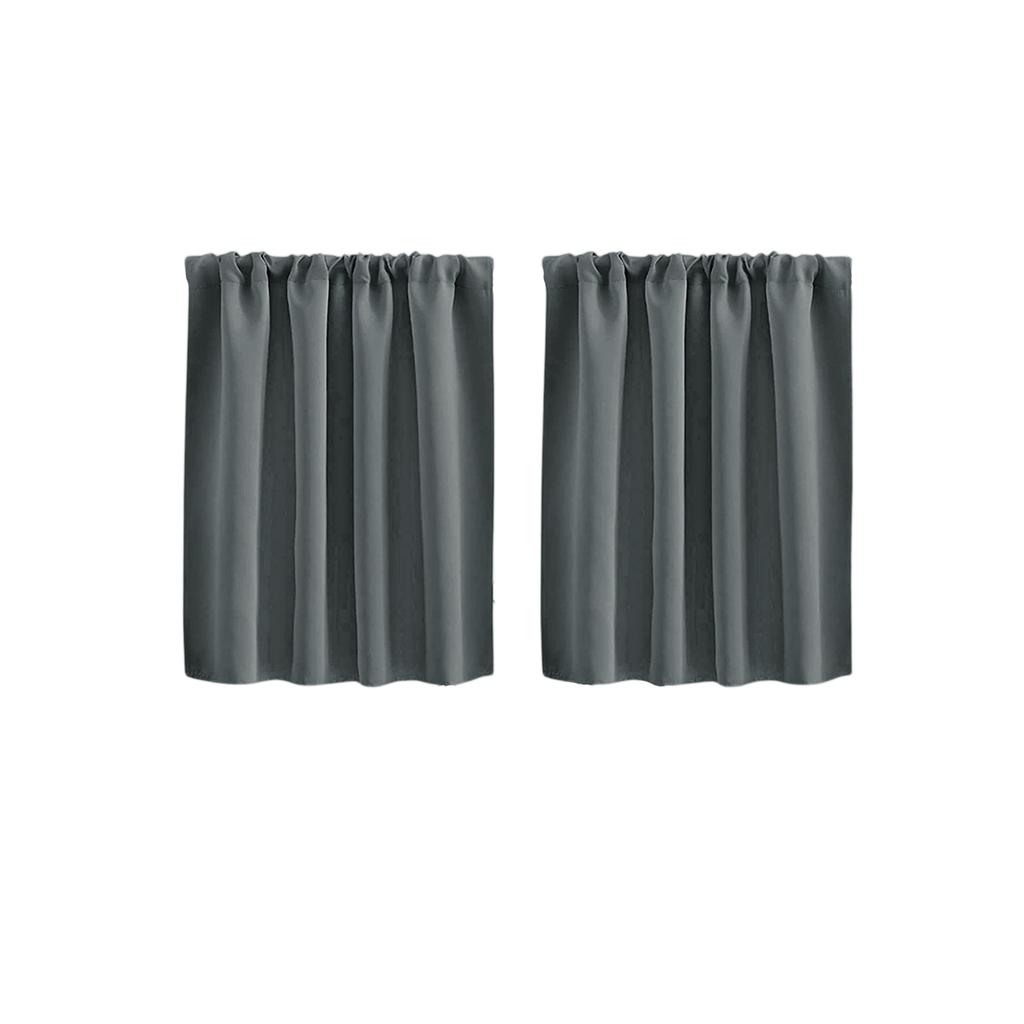High Precision Solid Short Curtain Finished Blackout Curtain for Kitchen Partition and Cafe Use 40x60cm Set of 2 Panels