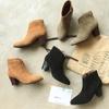 8.Women's High Heel Short Boots Fashion Suede Autumn/Winter New Thick Heel Large Size Women's Boots
