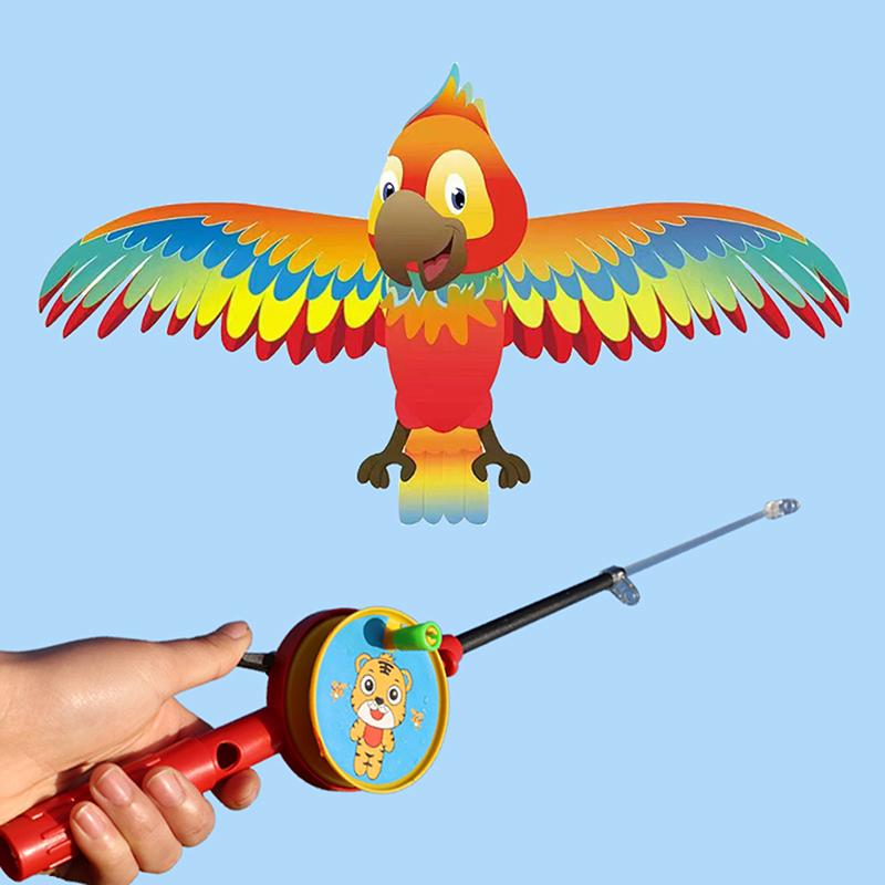 1Set Children Kite Toy Cartoon Butterfly Swallows Eagle Kite With Handle Kids Flying Kite Outdoor Toys