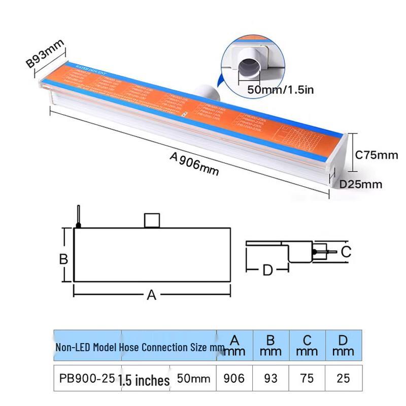 NuFeng Acrylic Pool Waterfall with Multicolor LED Effect