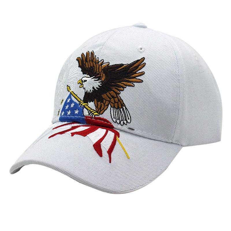 Hot Sale Unisex Baseball Cap 3D Bald Eagle USA Embroidery Cap Men And Women Outdoor Sports Hats