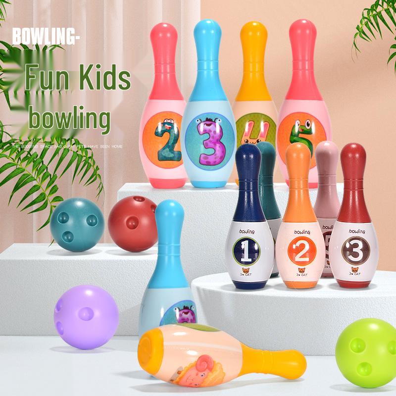 Children's Large Indoor Bowling Set - Interactive Parent-Child Game for Toddlers and Kindergarteners