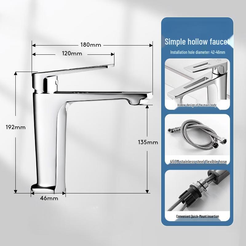 

TLXT Brass Hot & Cold Basin Mixer Faucet