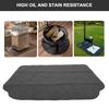 50x36in Black Outdoor Oil Proof Environmental Protection Barbecue Mat BBQ Grill Oven Floor Mat