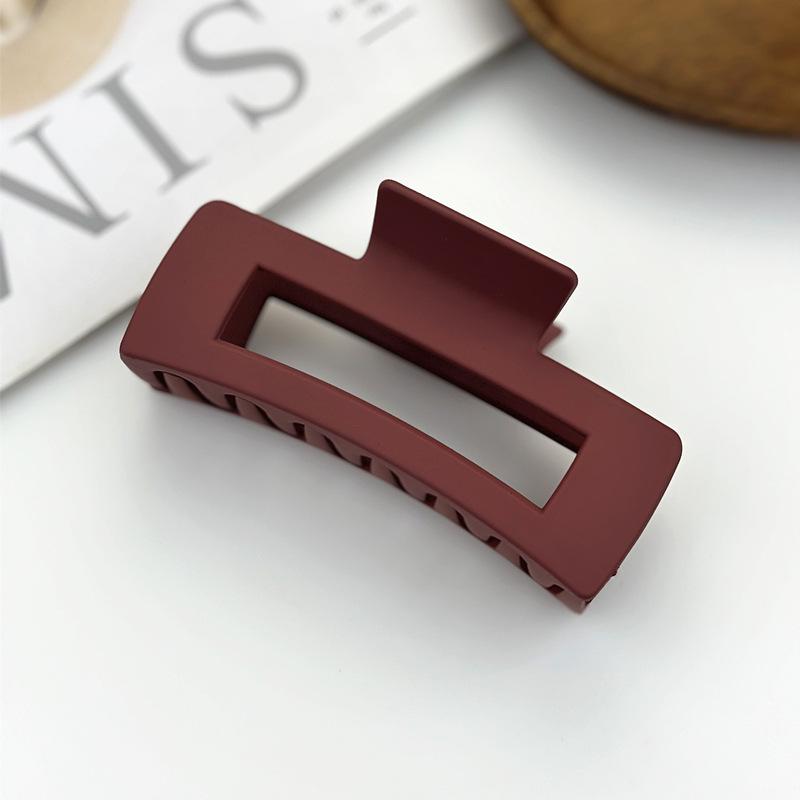 Matte Square Retro Acrylic Hair Claw Clip for Women