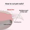 Pet Nail Clipper - Cat Nail Clipper - Stainless Steel - LED - Electric Nail Grinder - Two-in-one - Suitable for Cats and Dogs - Universal Nail Clipper