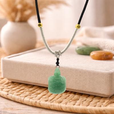 Collier Cordon Pendentif Pierre Précieuse – Tortue en Jade