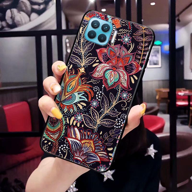 For Oneplus 8 Pro Case 3D Emboss Relief Flower Phone Case For Oneplus Nord 8T 8 T 7T 7 Pro 6 6T 3 3T 3 T Cover One Plus 7t Cases